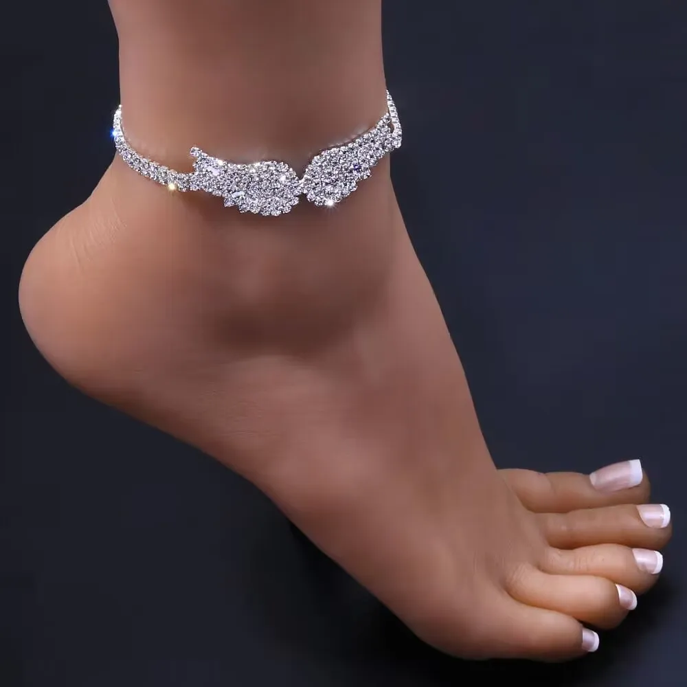 مصمم طخورات غير قابلة للصدأ في Anklet Vintage Jewelry 18K Gold Plated Bead Bead Metal Foot Foot For For Eighteen Friendy