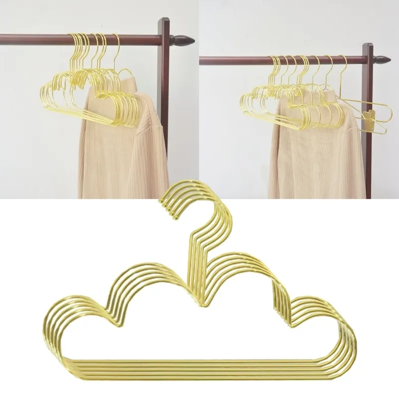 Hangers Racks Baby clothing hangers non slip metal hangers cloud shaped coat hangers wardrobe storage organizer hangers wall mounted hangers 230408