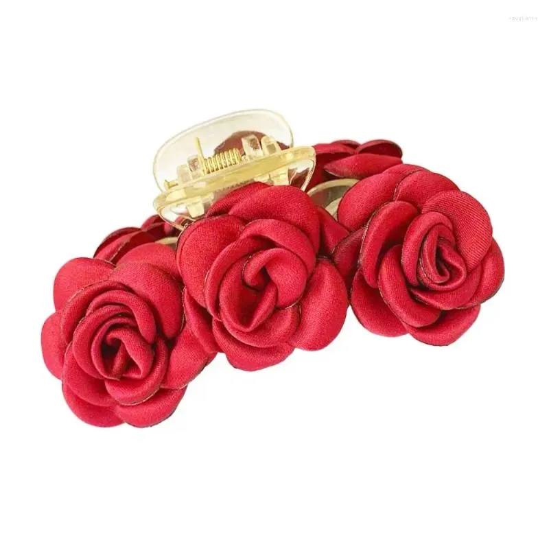 Hair Clips Bubble Flower Rose Claw Clip Barrette Holder Cute Hairclip Accessories For Women Girls