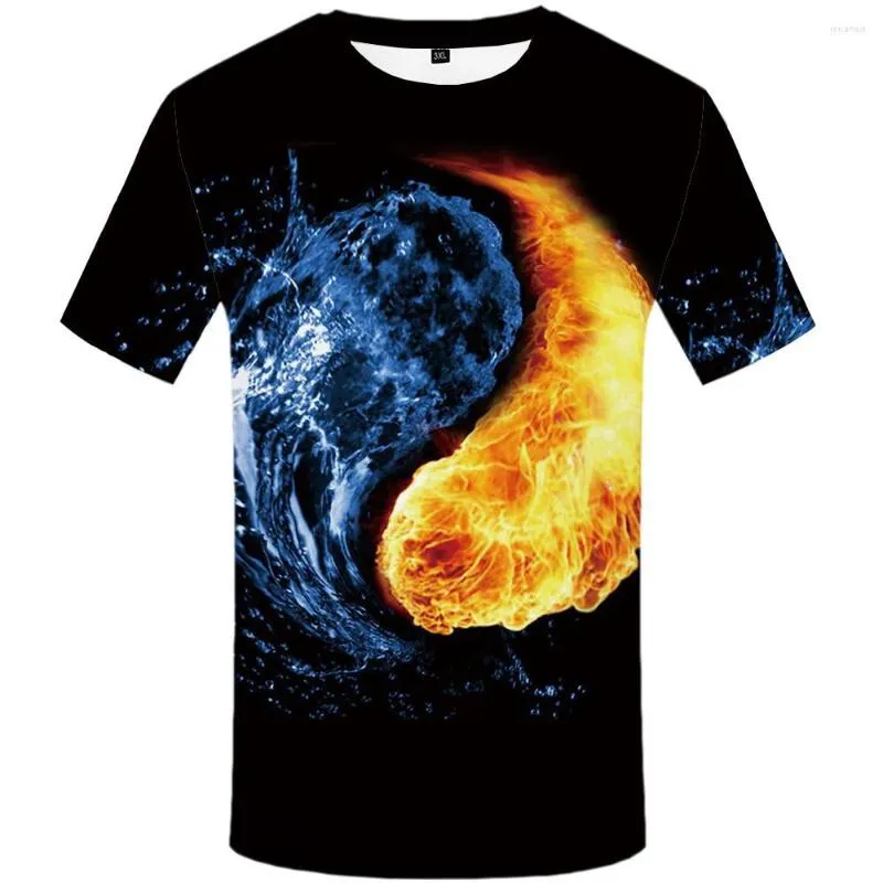 Magliette da uomo modello estivo Vendi bene T-shirt alla moda Camicia da uomo con stampa digitale 3D a manica corta con codice grande