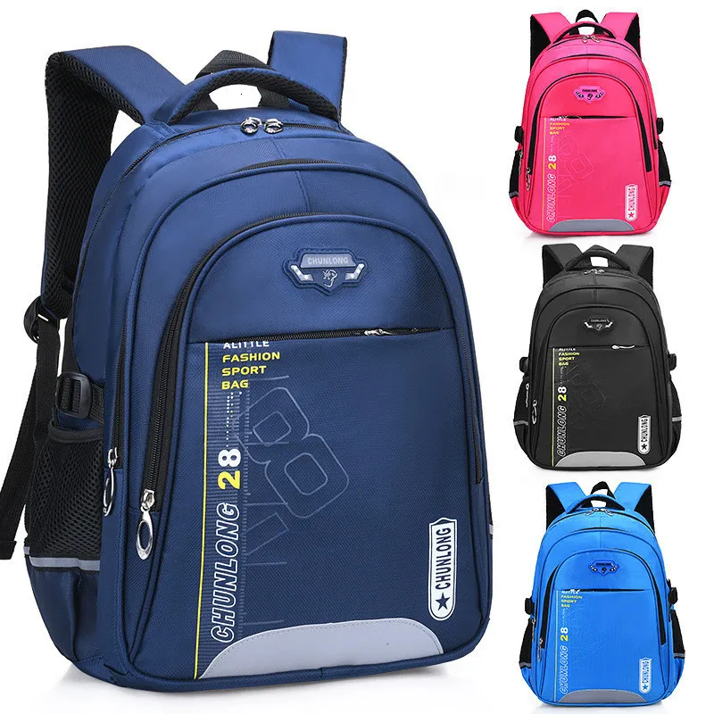 학교 가방 Crossten Children School Bags Girls Boys School Backpack Waterproof Primary Studens Orthopedics Backpacks Kidge Mochila 230408