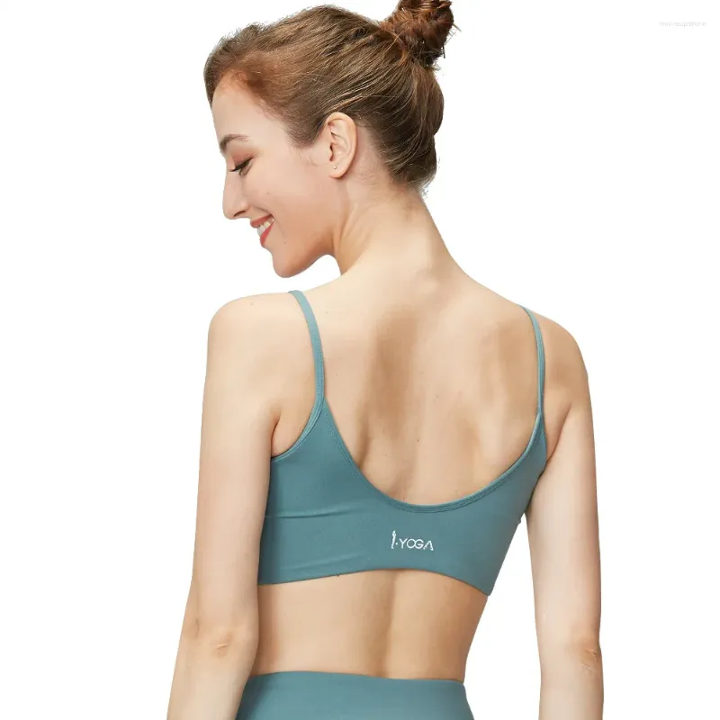Women Shirt Vest Yoga Underwear Padded Crop Tops Gym Top Sport Bra  Breathable Fitness Running Vest Yoga Bras Sports