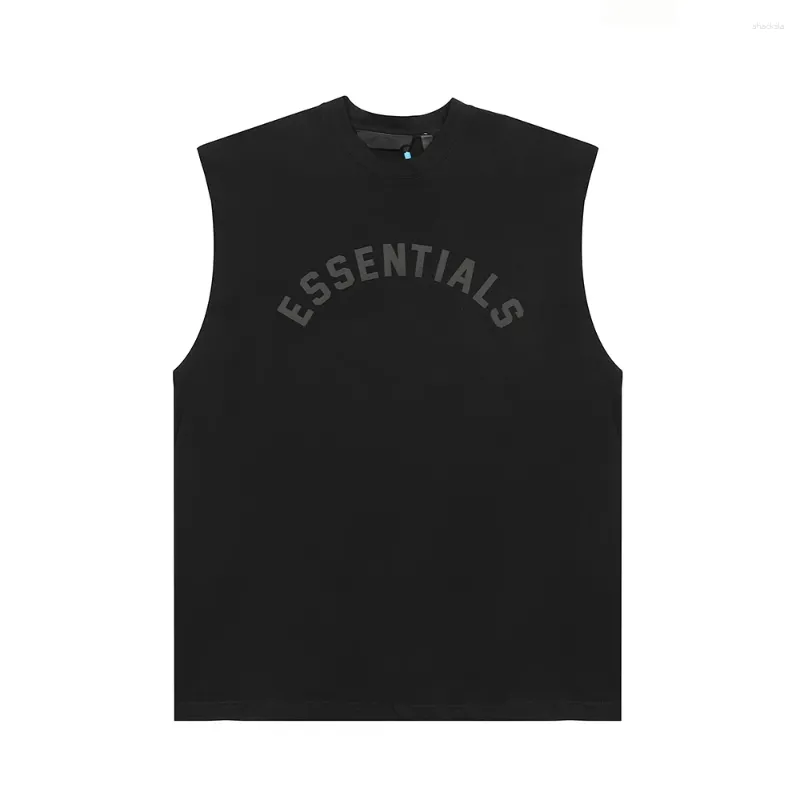 Men's Tank Tops 23ss Collection Esentials Logo Vest High Quality Summer T Shirt Sleeveless Hip Hop Fashion