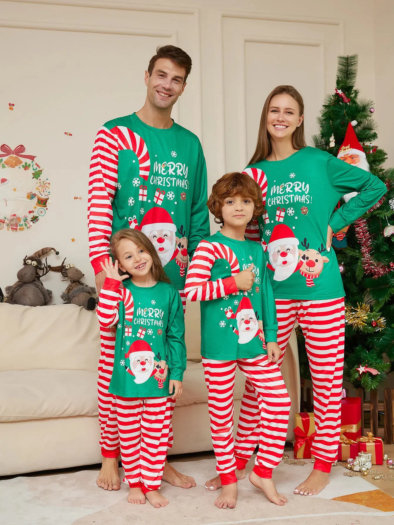 Moose matching family pajamas new arrivals