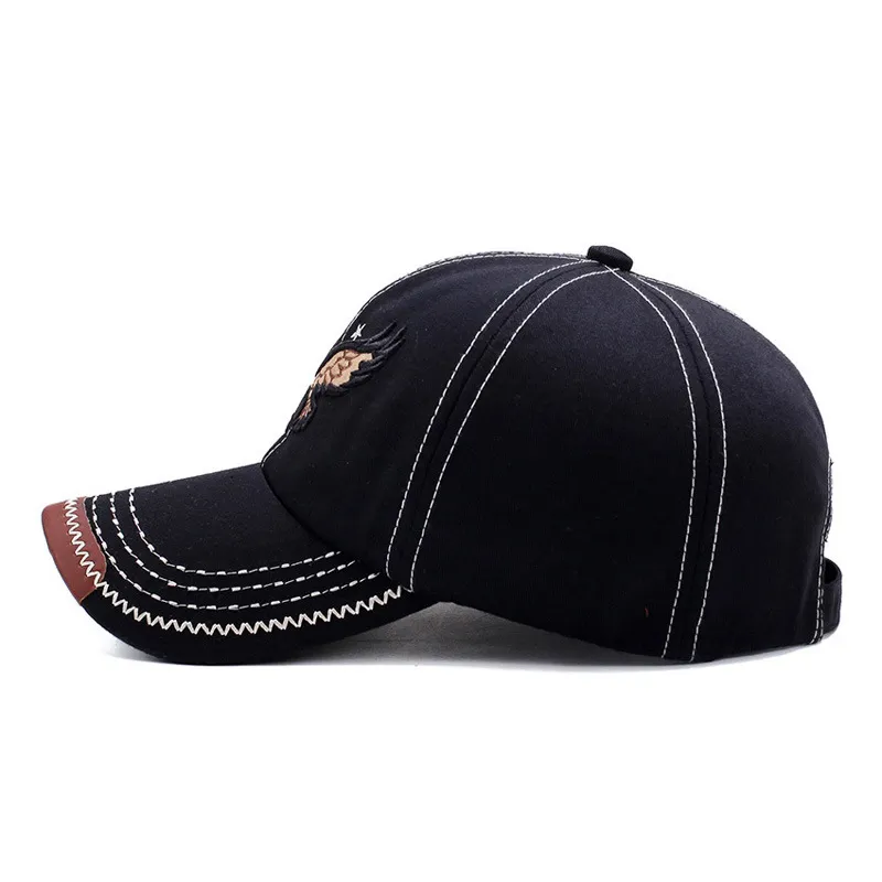 Mode Eagle Borduren Heren Hoed Nieuwe Outdoor Golf Caps Vrouwen Mannen Sport Snapback Ademend Katoen Baseball Cap Zonnehoeden HCS299