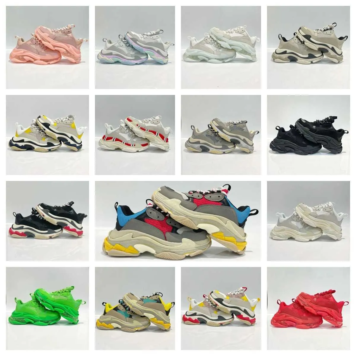 Balanciagae'sa popular designer shoes casual outdoor travel sneakers low men's and women's suede men's and women's Daddy sneakers Outdoor sports sneakers running shoes