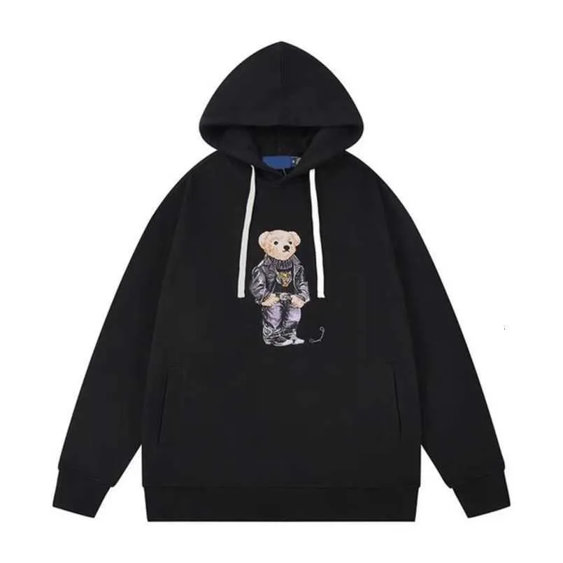 Polo Bear Mens Designer Hoodies Letras Impressas Moletom Com Capuz Mulheres 2023ss Tendência Manga Longa Casual Hoody Top Loosehigh Street Burb Moletons Ac5g