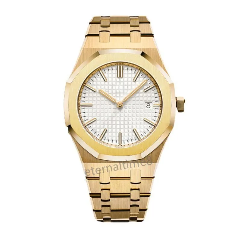Luxery Watch Designer Watch Womens Watch Oak Watch Rise Gold Casual Montre Quartz Ultra Glow rostfritt stål metallband klocka lyx svart klocka med låda