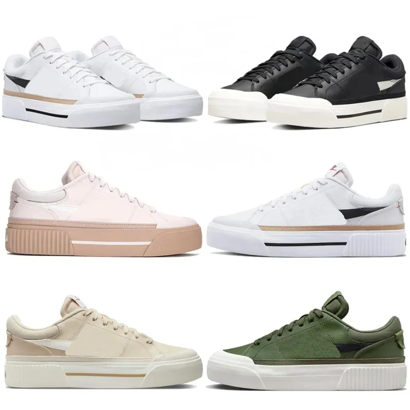 designer Ritorno a scuola Court Legacy SLP WMNS Lift Student Shoes Series Low Top Classic All Match Sport per il tempo libero Uomini e donne Piccole scarpe bianche