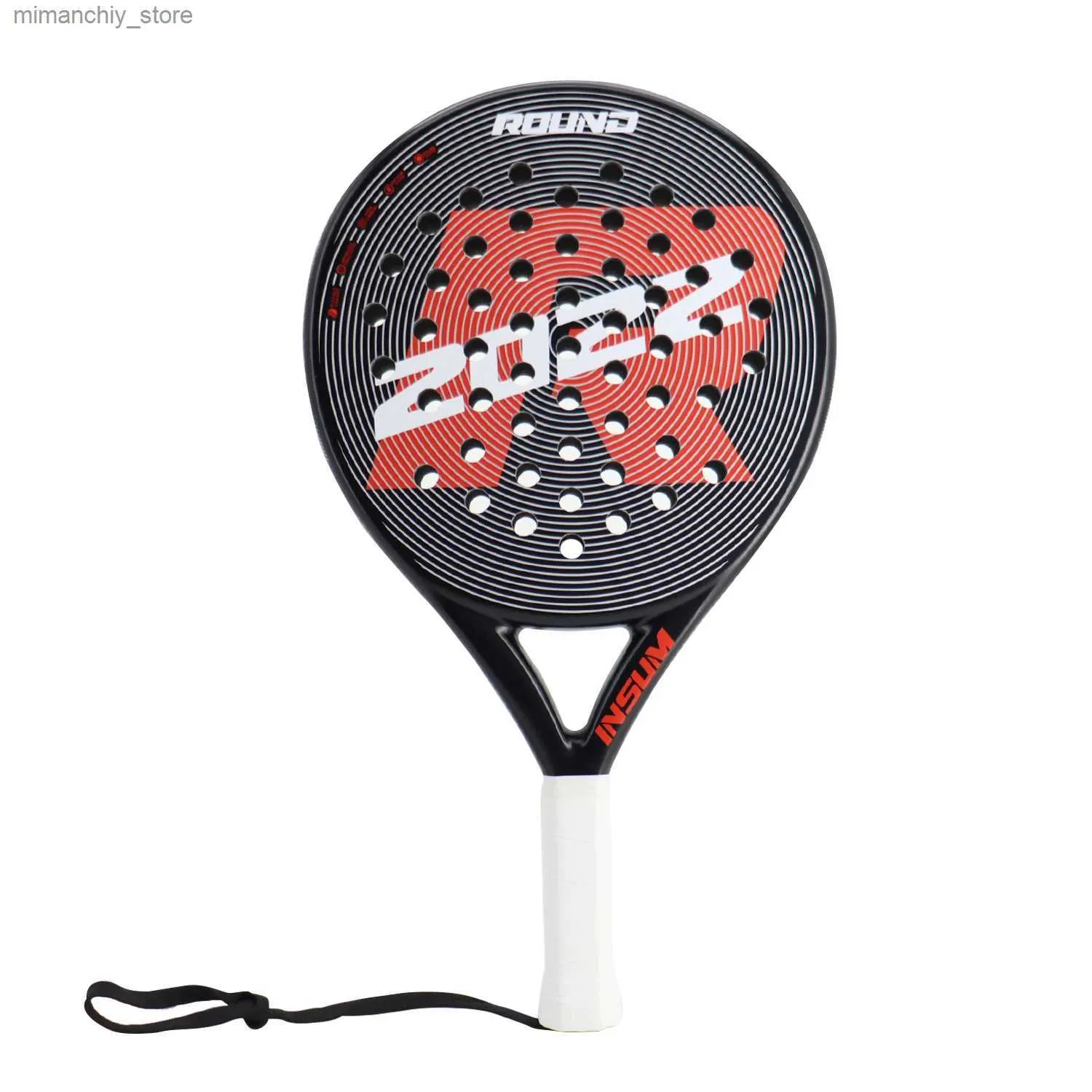Tennis Rackets Padel Tennis Racket Full Carbon Fiber Surface with EVA SOFT Mory High Balance Padel Padd Q231109