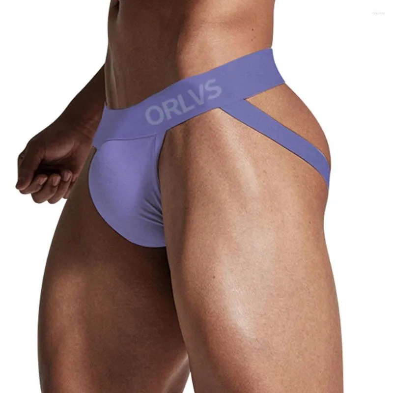 Underbyxor öppna Buunderwear Jockstrap Inbrises Men's Sexy Backness trosor MAN SPORT Supported Breattable Knickers