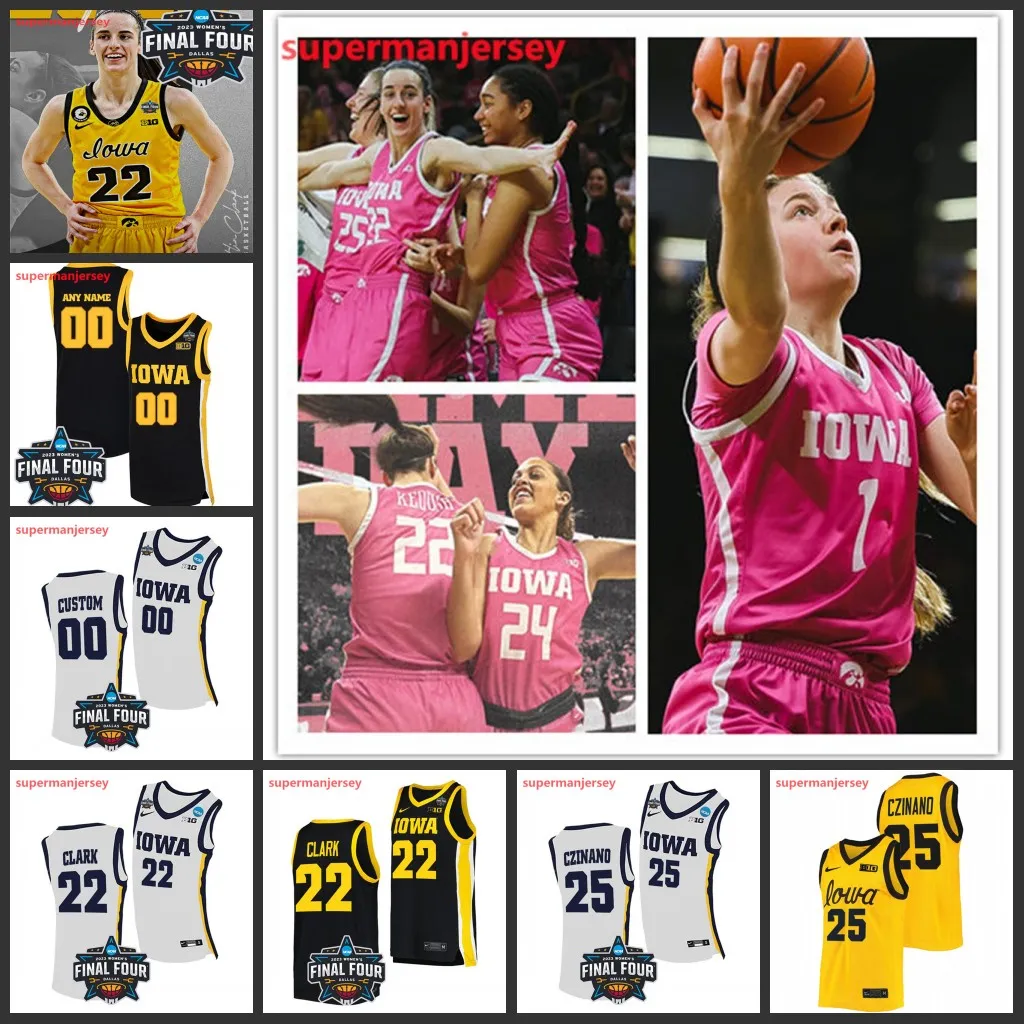 Jada Gyamfi Iowa Hawkeyes Womens baskettröja AJ Ediger Taylor McCabe Kate Martin Gabbie Marshall Sydney Affolter Hannah Stuelke Addison Ogrady Iowa Jerseys