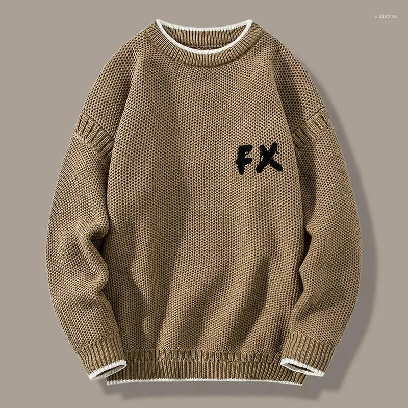 Men's Sweaters Color Block Long Sleeve Knit Sweater - Stylish And Cozy Pullover