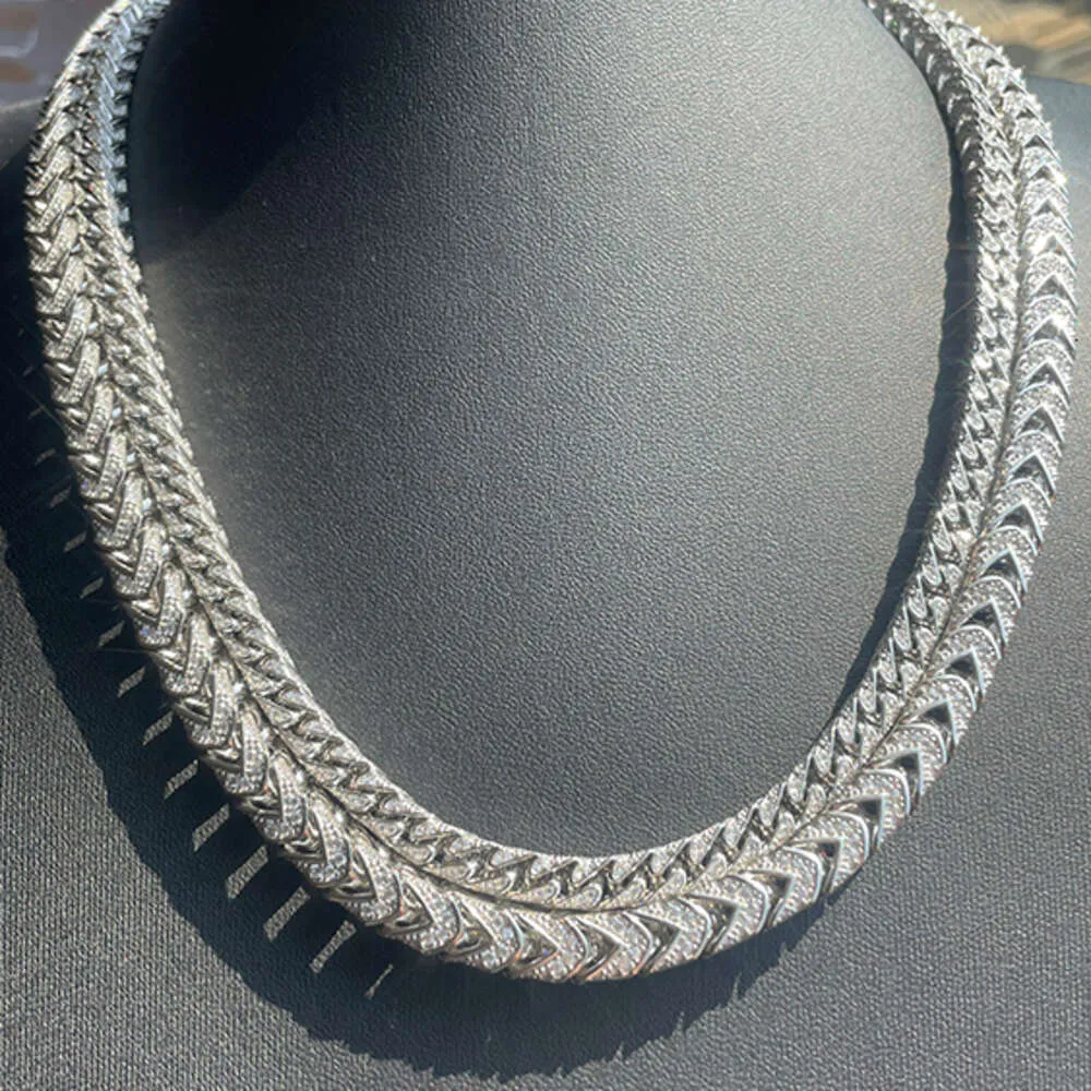 Collier pour hommes, produit personnalisé, Miami West Coast, 6Mm, 8Mm, S Sier Moissanite, chaîne cubaine, lien hip hop