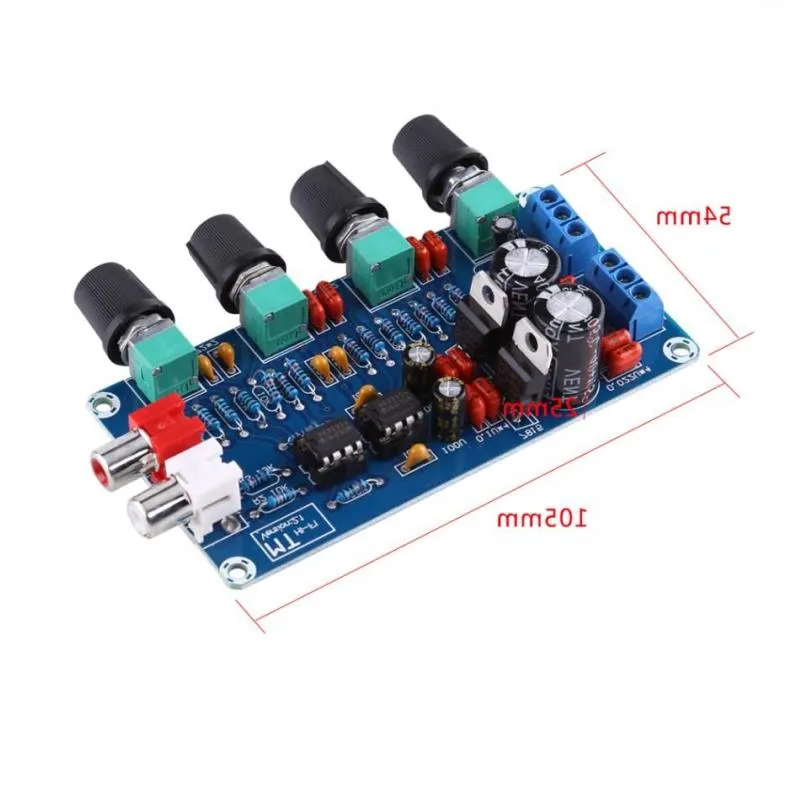 Freeshipping Preço de Fábrica HIFI OP-AMP Amplificador NE5532 Pré-amplificador Controle de Tom de Volume Placa Montada Controle de Volume Bhprr