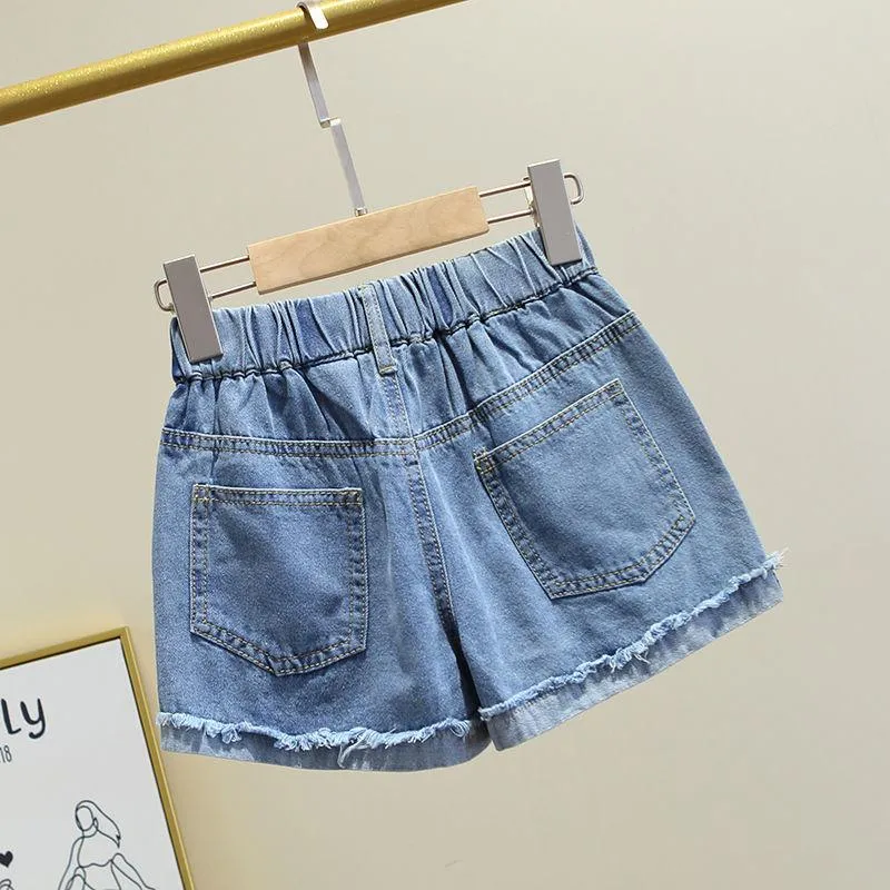 Girls Blue-Denim Shorts Jeans | Buy Online | Skin Friendly | Titapu