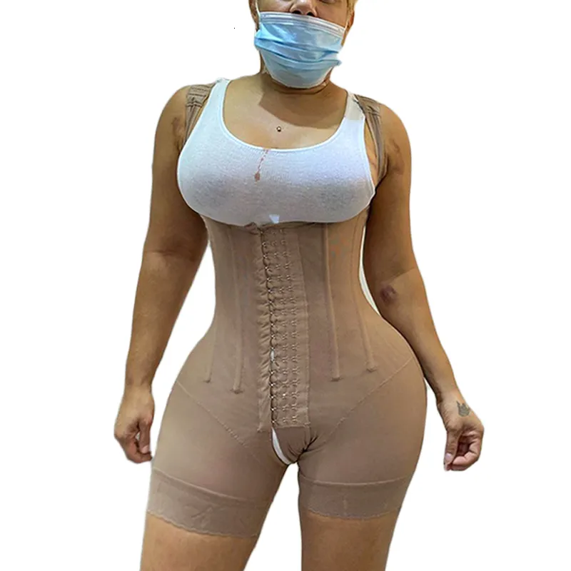 Arm Shaper Fajas Colombianas Skims Shapewear Women Tummy Control Postparto BBL Stage 2 Bodysuit Compression Garments Body Shaper 230407