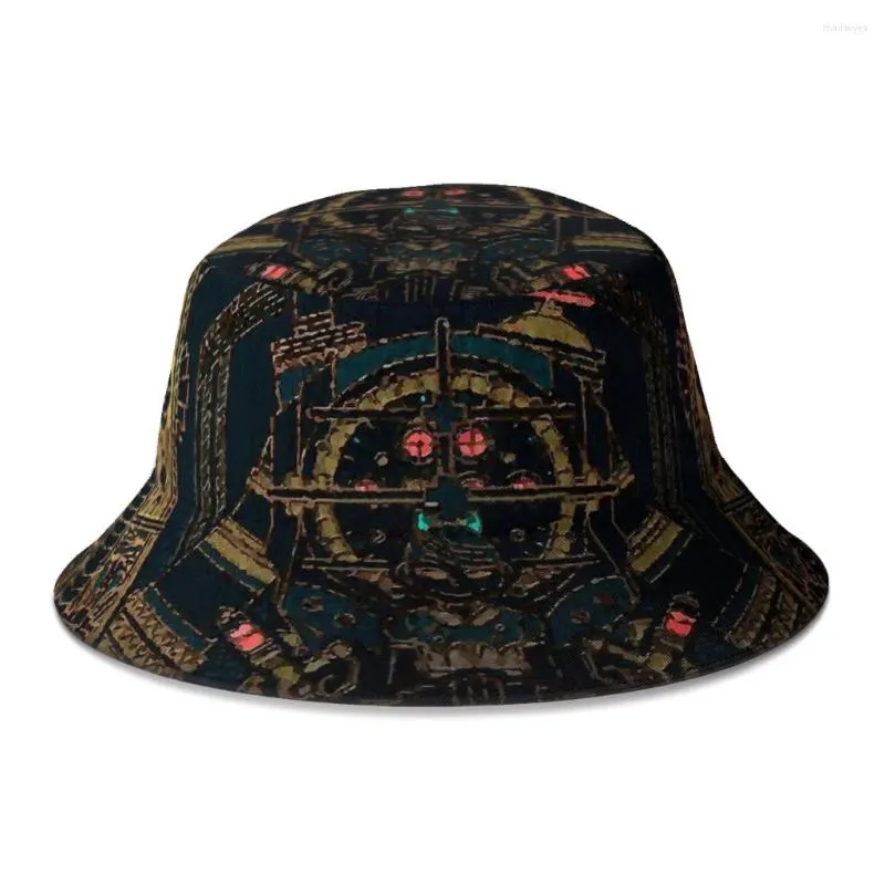 Berretti Rapture Bioshock Cappello da pescatore per donna Uomo Studenti Cappelli pieghevoli da pesca Bob Cappellino Panama Streetwear