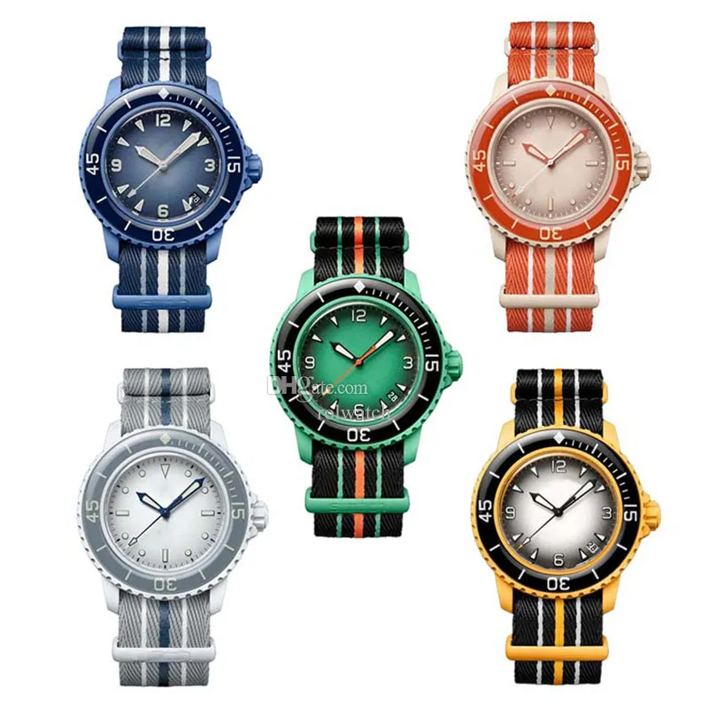 Ocean Watch Menwatch Biokeramisch automatisch Hoogwaardig volledig functioneel Pacific Ocean Antarctisch Indiaas horloge Designer uurwerkhorloges