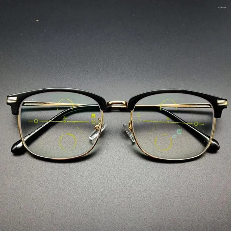 Sunglasses Real Nomanov Portable See Far And Near Multifunction Anti-blue Light Progressive Multifocal Reading Glasses Add 75 To 400