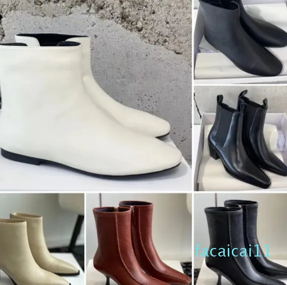 Ava Bootie Luxury Designer Autumn and Winter New Women Canal Boot Coco Bootie Fashion Leather高品質の高品質のロミーアンクルブーツ