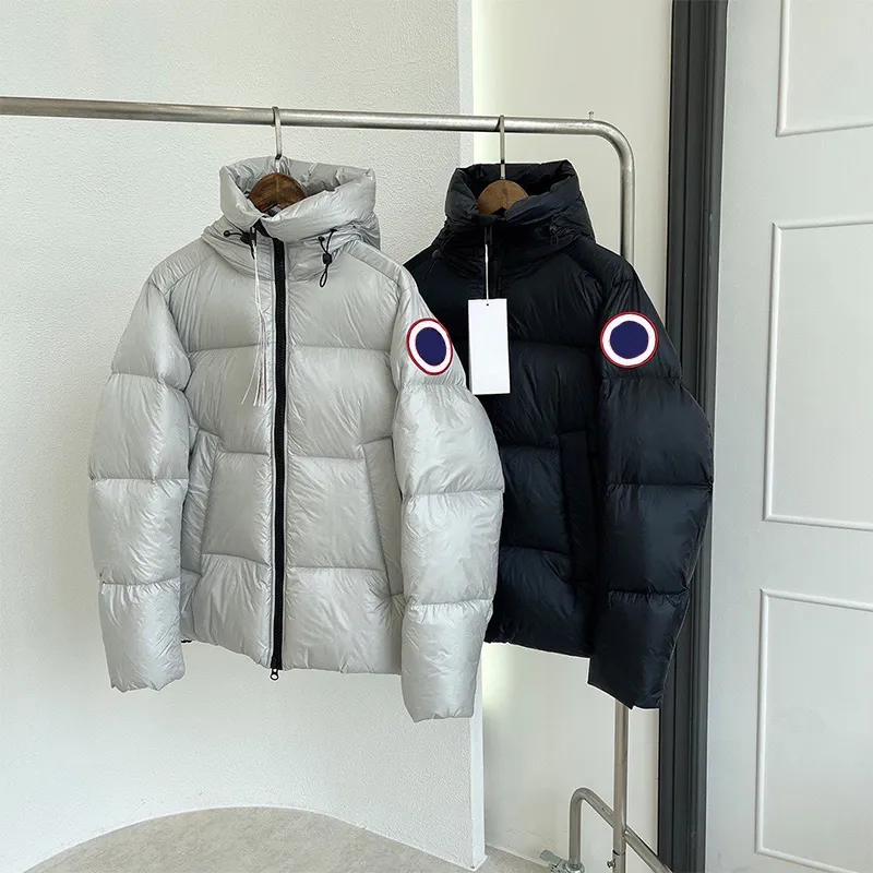 Mulheres puffer casacos curto puff casaco inverno moda masculina para baixo jaquetas clássico bordado inchado jaqueta mulher com capuz outerwear topos S-2XL