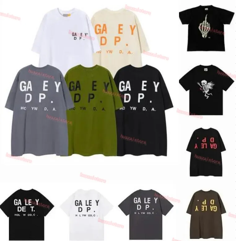 Galeries Tee Depts T-shirts Designer Hommes Femmes Été Mode Lettre Imprimer Cotons Tops Lâches Casual Luxurys Street Vêtements À Manches Courtes Taille S-XL