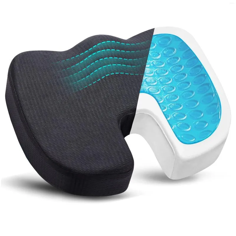 Подушка для офисного стула, сиденье из пены с эффектом памяти, копчик, ишиас, облегчение боли в нижней части спины для автомобиля, стола для инвалидной коляски