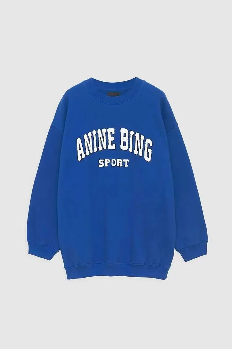 2023 Nuova Annie Bing Estate Mix originale 30 stili di cotone Designer Donna Moda con cappuccio Streetwear Allentato Oversize Tee Skateboard Tshirt As6
