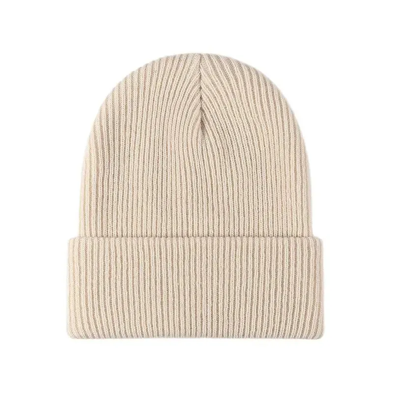 BeanieSkull Caps Mujeres Hombres Otoño Invierno Cálido Gorro Sombrero Color Sólido Señora Hombre Estiramiento Tejido Crochet Gorros Sombrero Gorra Para Mujeres Hombres 231108