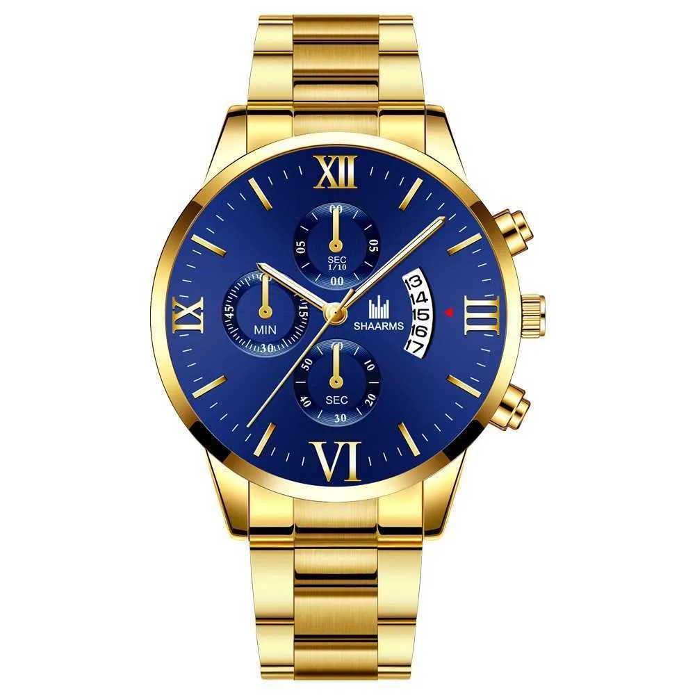 SHAARMS Mens Creative Mechanical Version Six Needle Watch Alloy