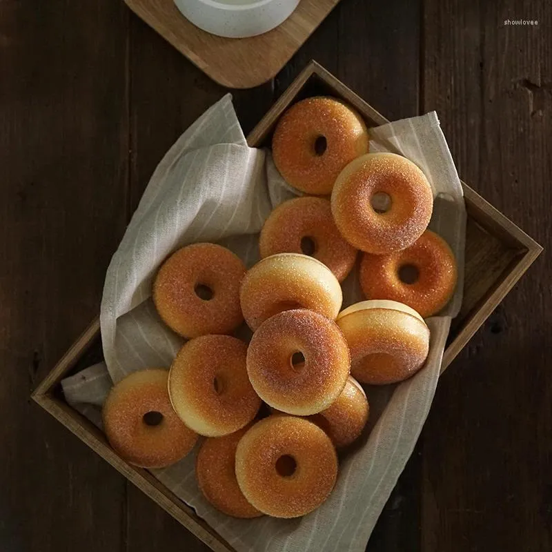 Fiori decorativi Ciambella simulata per bambini Morbido pane finto Cibo Pografia Puntelli Giocattolo modello per bambini