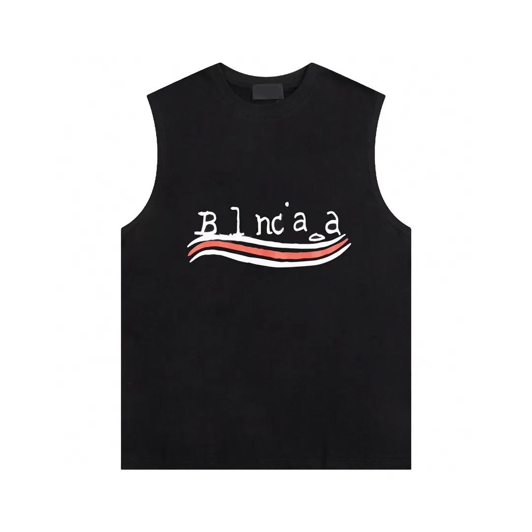 Mens Tank Tops Algodão Sem Mangas Camiseta Designer Letras Impressas Sexy Fora Do Ombro Colete Verão Casual Mens Roupas Soltas Respirável Ginásio Fitness Sportswear # 12