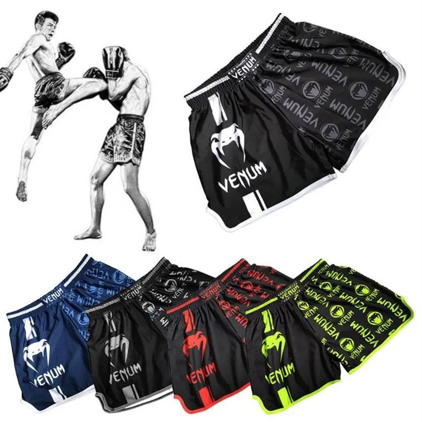 Men's Shorts Thailand Muay Men's Thai Mixed Martial Arts Boxing Combat Competition Sports Fighting Short PantsMen's217J