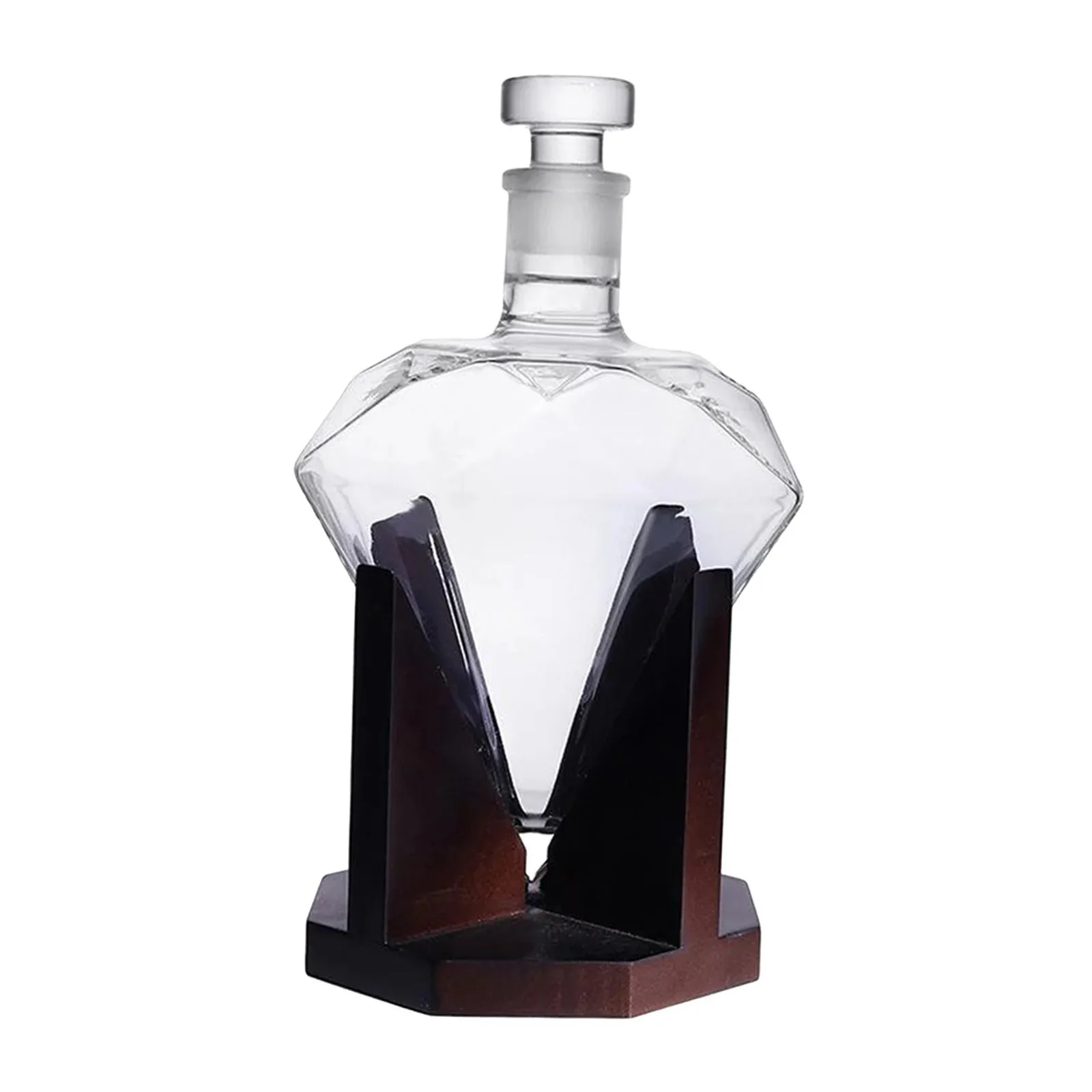 Bargereedschap 750 ml Hartvorm Diamant Wijnkaraf Wodka Liquor Wijnschenker Cocktailglas Whiskey Dispenserhouder Home Party Decoratie 231107