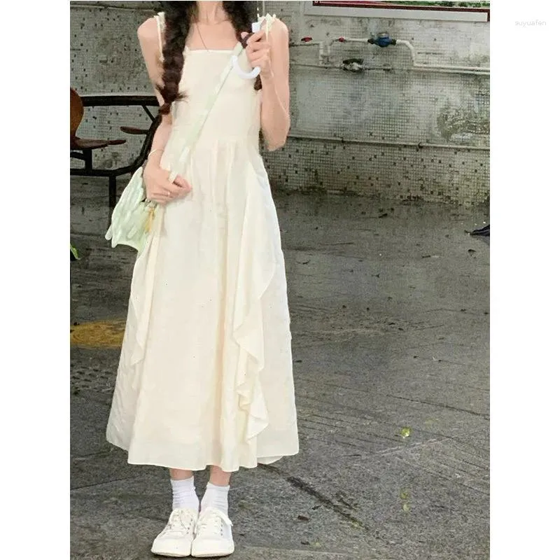 Party Dresses 2023 Summer Solid Strap Dress Women s Long Y2k Formal Occasion Vestidos Women