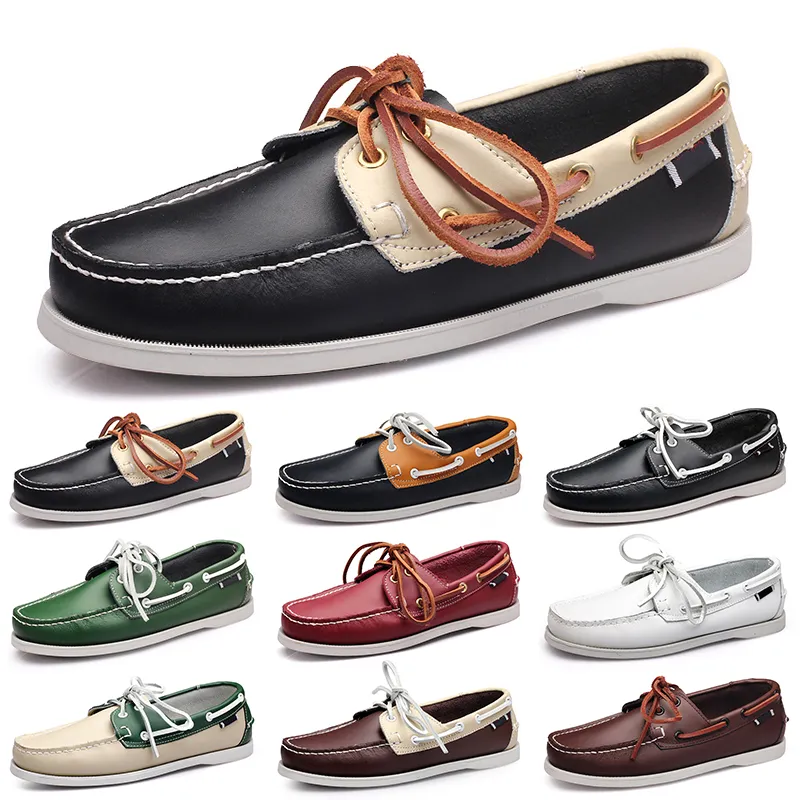 Chaussures de sport hommes noir pas cher loisirs Silvers taupe dlives marron gris rouge vert marche bas doux multi cuirs baskets pour hommes entraîneur d'extérieur GAI