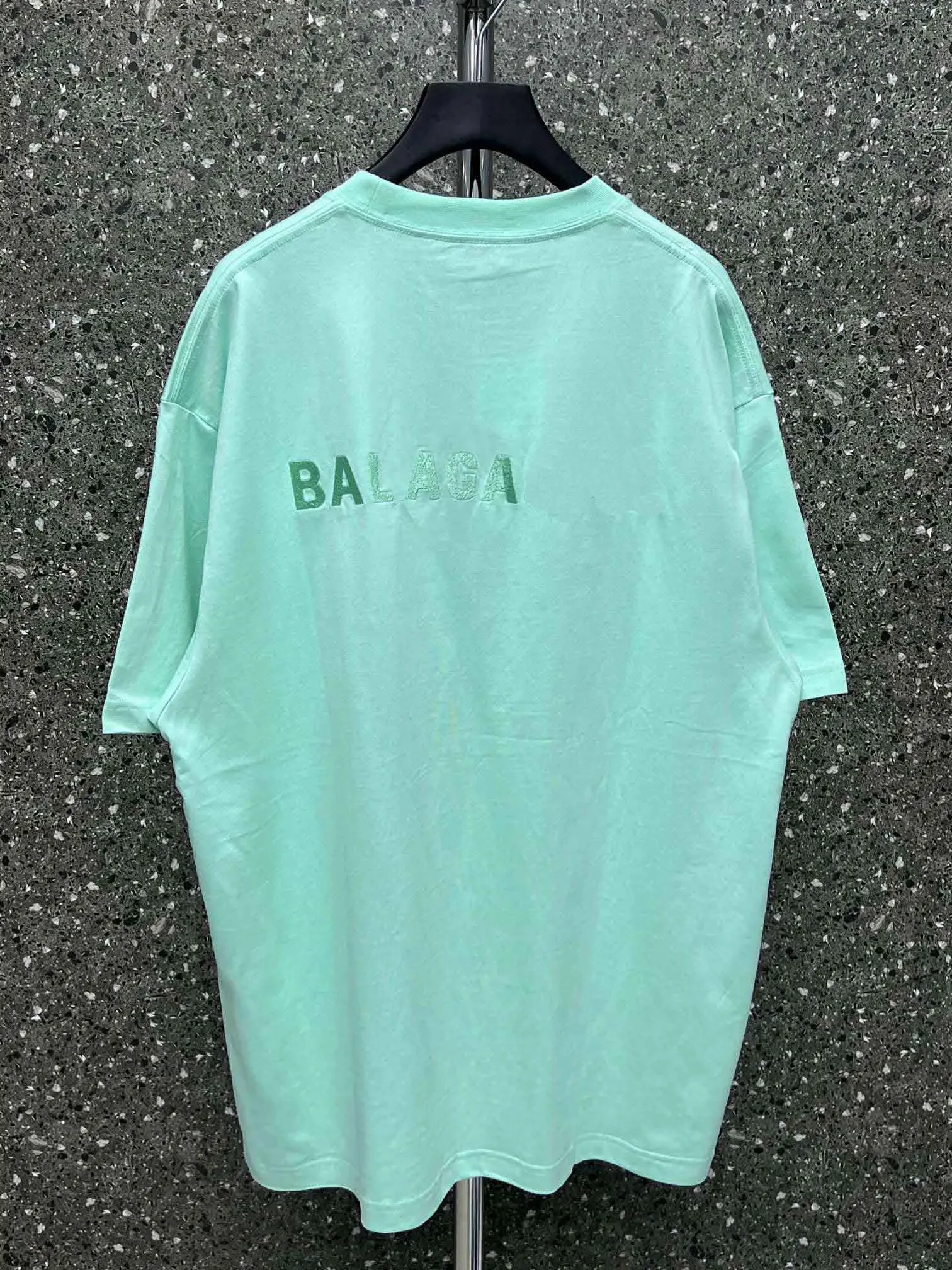 23ss nouvelle mode haute rue style polaire hip hop coton à manches courtes T-shirt lâche respirant BA lettre motif hommes et femmes y2k5