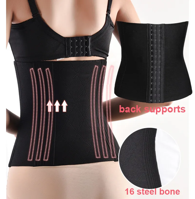 Shapewear for Women Slimming Waist Trainer Body Shaper with 16 Steel Bone Underbust Corset