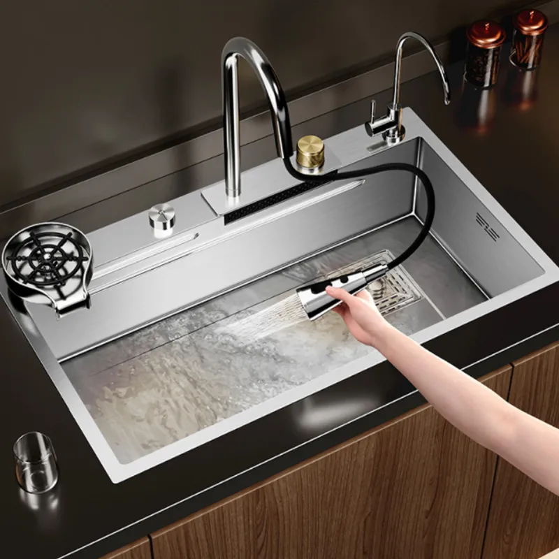 Granite Kitchen Sink Divider Single Sink Bowl Home Improvement Kitchen  Accessories Household Vegetables Drain Baske Sink Basin - AliExpress