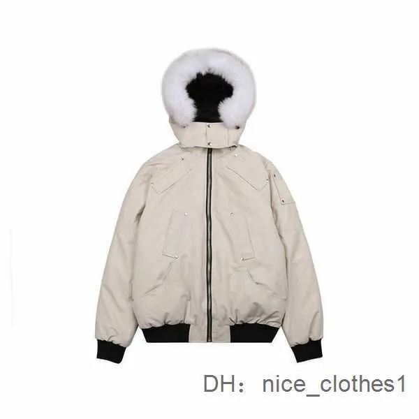 Doudoune Mooses Knuckles Col de fourrure pour hommes Parka Hiver Manteau de canard blanc imperméable Canada Mode Hommes et femmes Couples Mooses Moose Goose Version pour garder au chaud 5B7A