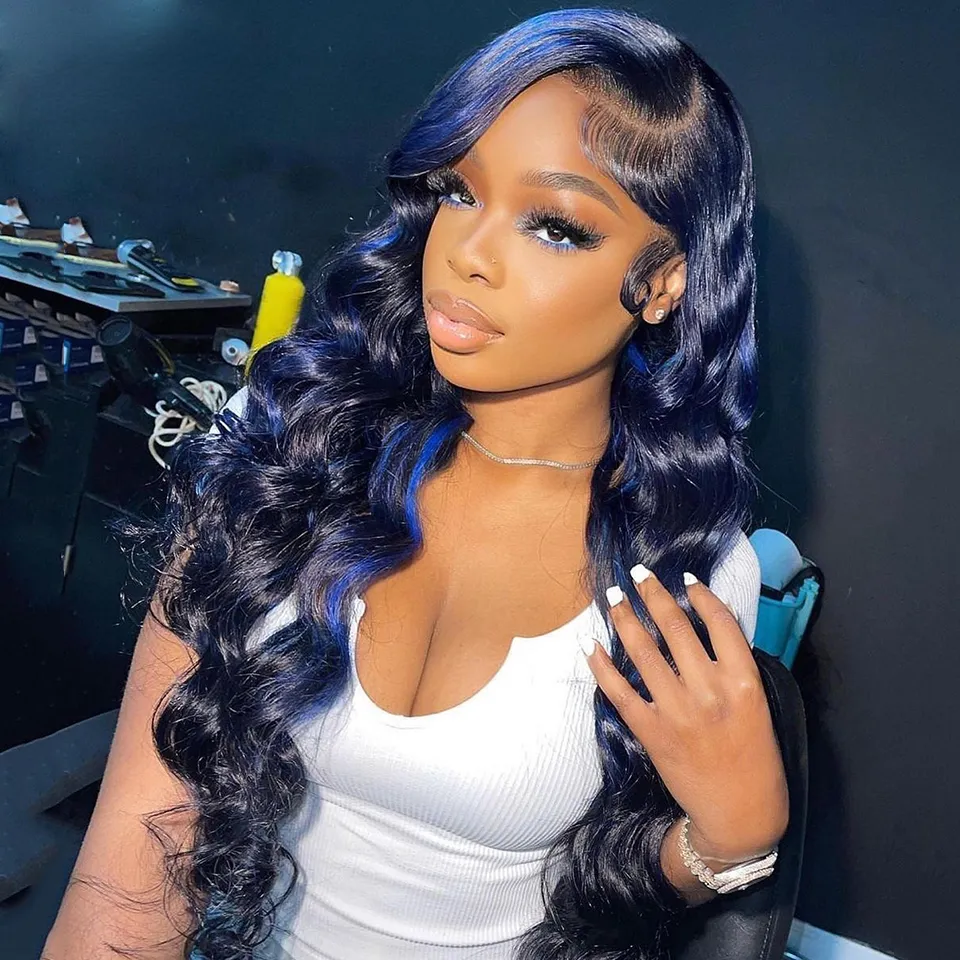 Glamour Ladies Wig Blue Glamour Ladies Wig Blue