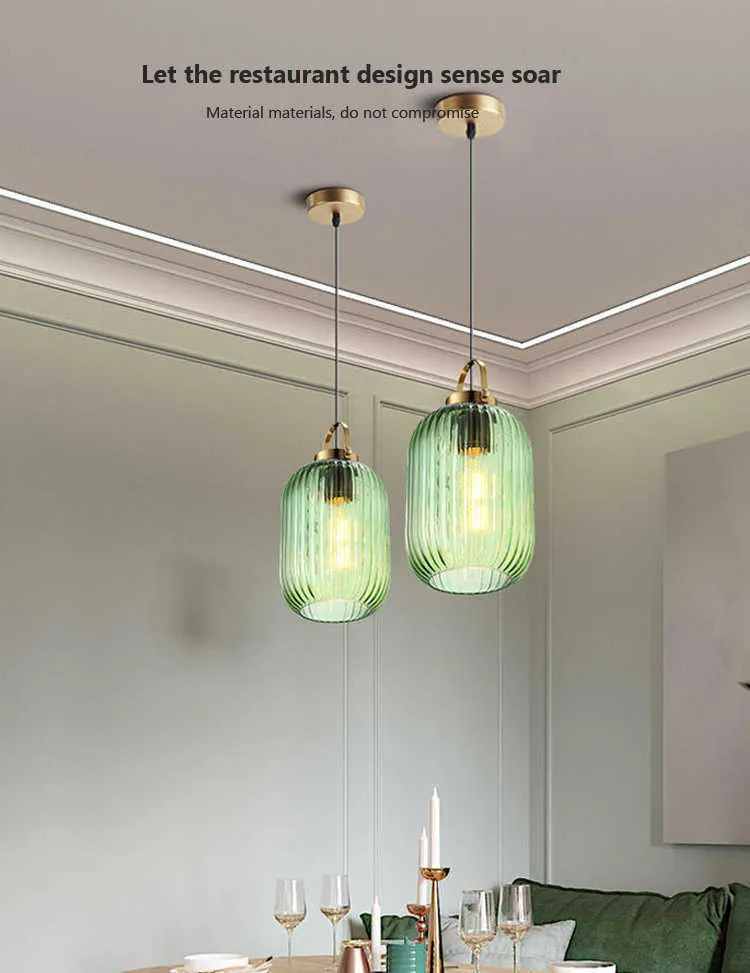Hanglamp met verschillende kleuren glas en bolling detail - Verona