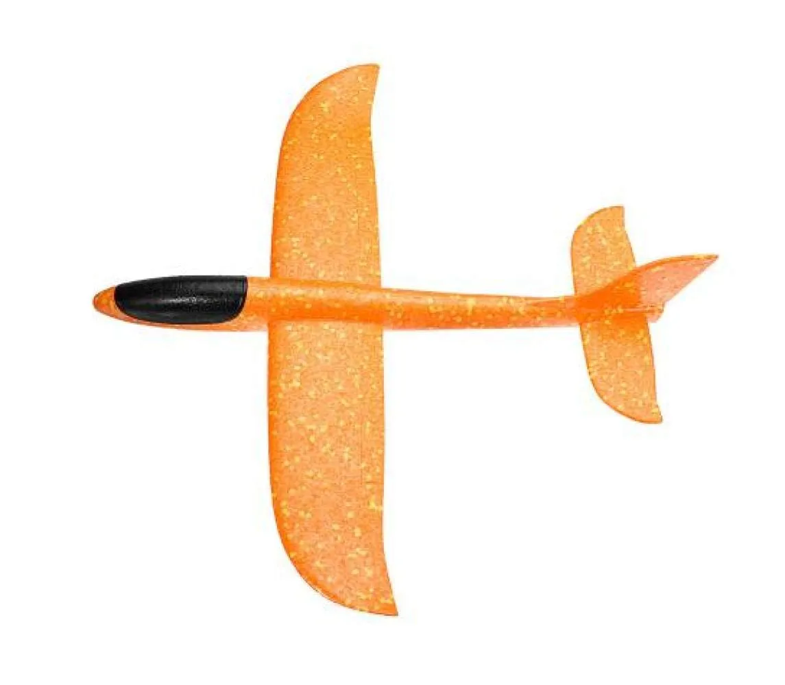 LED 플라잉 장난감 JER 교육용 줄기 과학 키트 48cm 대형 손 런칭 항공기 비행기 글라이더 DIY 관성 폼 EPP AMLWJ