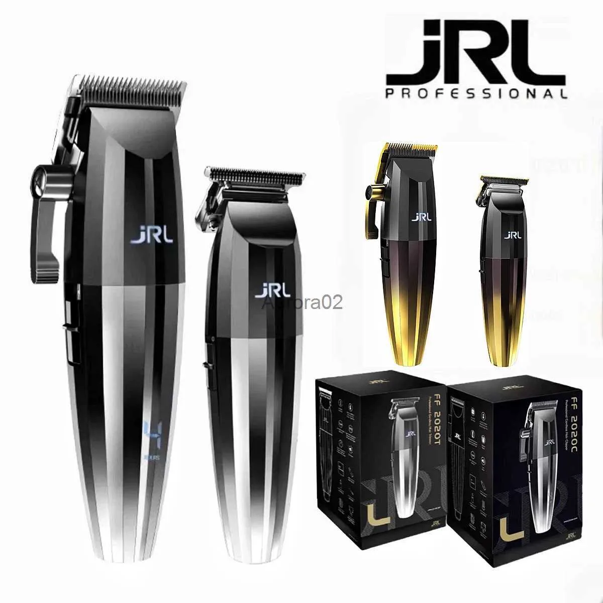 Haarschneidemaschinen JRL Geölter Haarschneider FF 2020C 2020T Professioneller Friseursalon-Gradient zum Aufladen Push-weißer Sculpting-Trimmer YQ231108