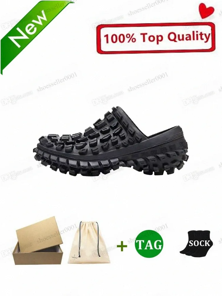 Försvarare mens däck sandaler designer retro däck semi trailer casual skor chunky plattform gummi tjock sloe sneaker män tränare tredubbla svart sko sne k5cq#