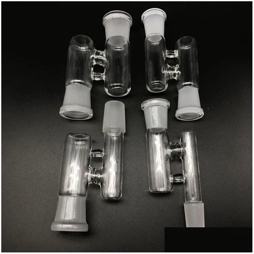 Adaptateur de récupération de verre pour tuyaux de fumée mâle / femelle 14 mm 18 mm Adaptateurs de récupération de joint Cendrier pour plates-formes pétrolières Bong Livraison de gouttes d'eau Dhxka