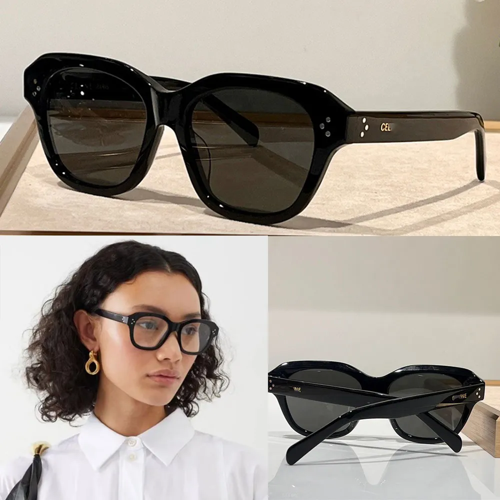 Créateur de mode pour femmes lunettes de soleil carrées lettres classiques sur les temples dame lieu de travail lunettes de vue de luxe en plein air lunettes de soleil personnalisées cl50124F