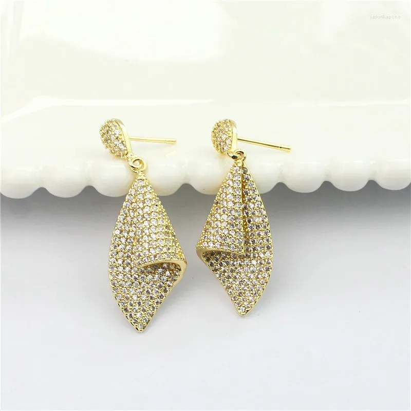 Stud Earrings 5pairs/lot Fashion Retro Style Cz Earring Plated Cubic Zircon Fine Body Jewelry Wholesale