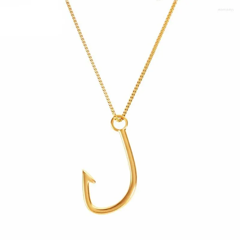 Chaînes Minimaliste Crochet Doré Collier Créatif En Acier Inoxydable Unique Côté Nautique Bijoux Colliers